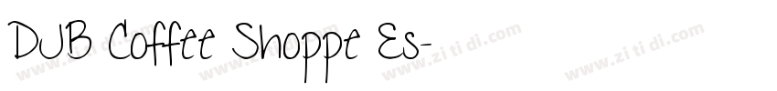 DJB Coffee Shoppe Es字体转换